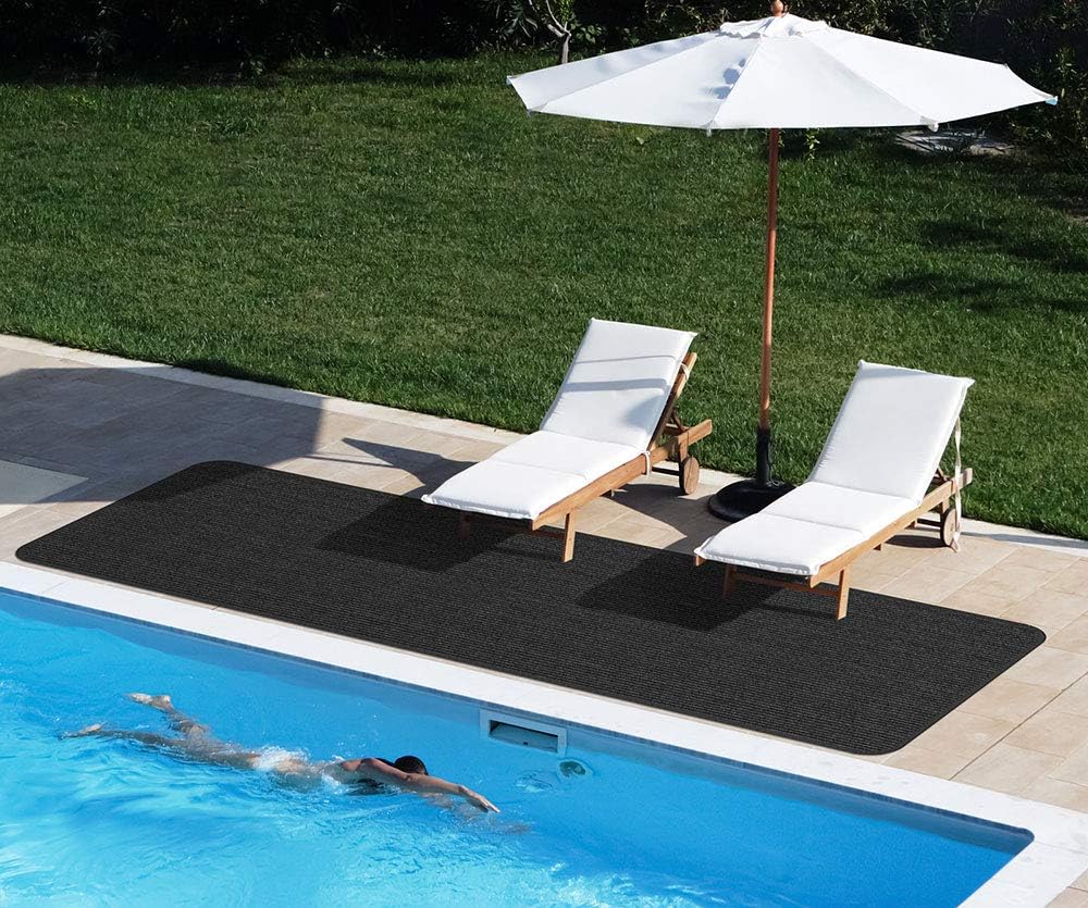 Indoor Outdoor Carpet Runner with Skid-Resistant Rubber Backing L549