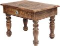 Solid Mango Wood Hand Carved Puja Shrine Altar Meditation Table Y313