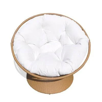 Wide Polyester Swivel Papasan Chair G179