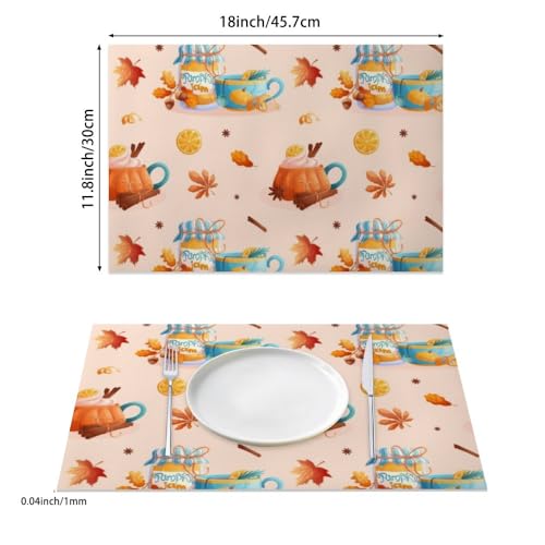 Faux Leather 12 X 18 Inch Placemats 6 Pack T90163