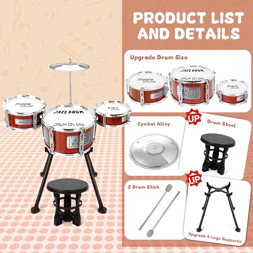 Kids Drum Set with Stool D6897