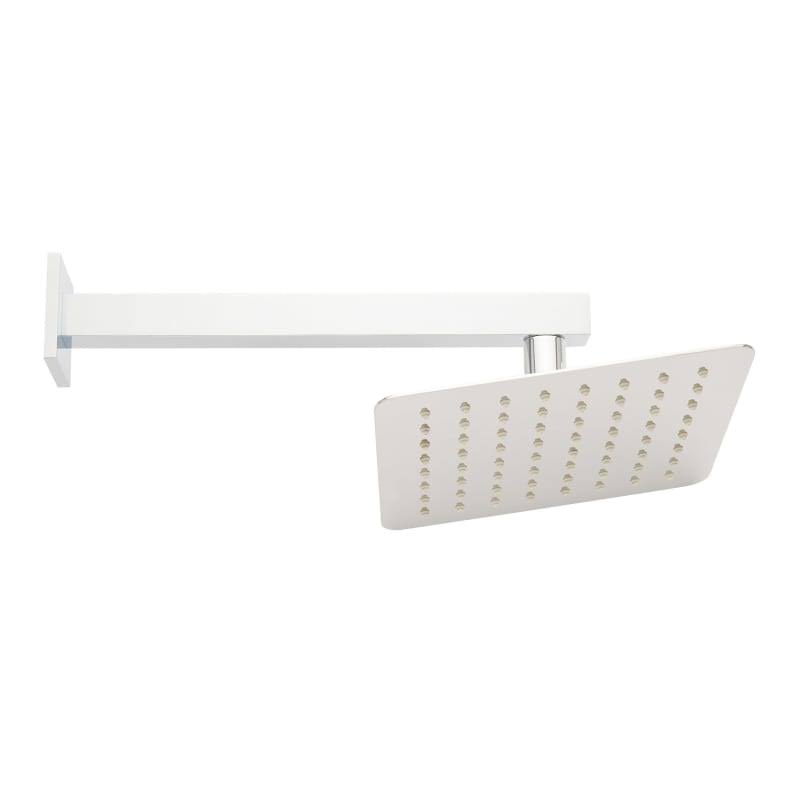 Chrome 8x22 Square Rain Shower Head with 18x22 Shower Arm W716