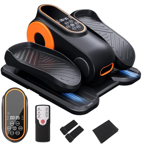 Under Desk Elliptical Machine, Quiet Portable Electric Seated Pedal Exerciser with Remote Control & 12 Adjustable Speeds U410887