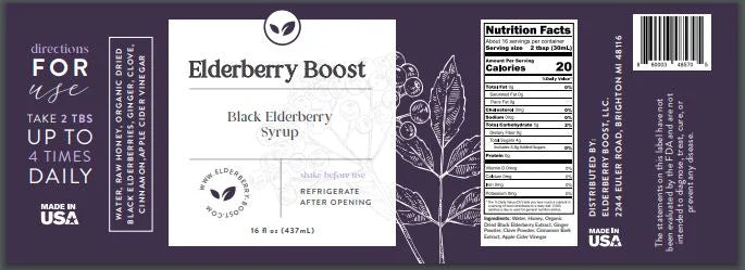 Elderberry Syrup 16 fl oz Y7601