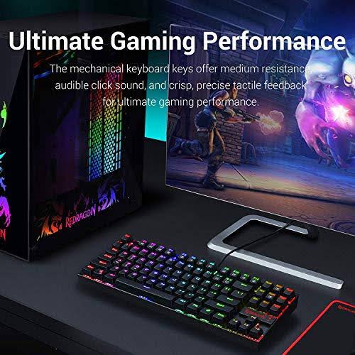 87 Key RGB Backlit Mechanical Gaming Keyboard U829102