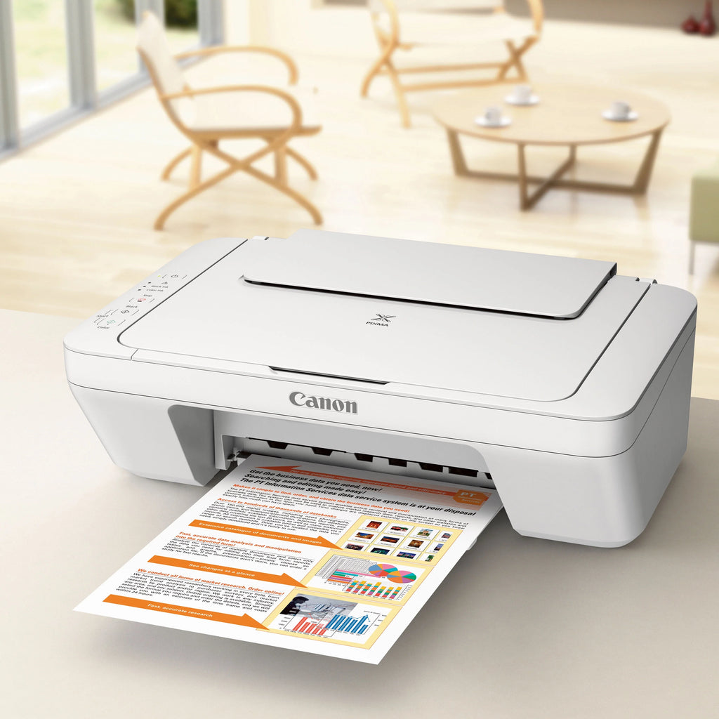 White Wired All-in-One Color Inkjet Printer W426670