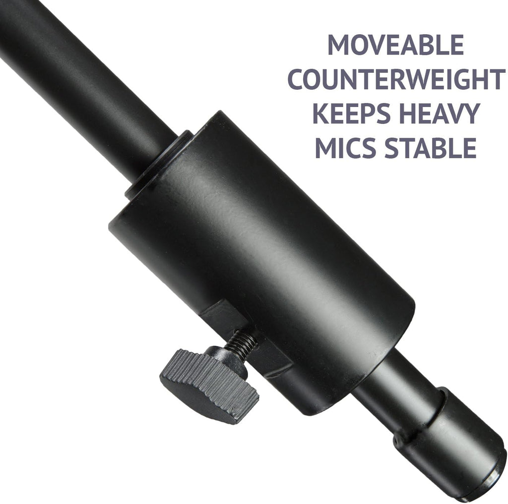 Heavy Duty Microphone Stand with Rolling Caster Wheels P543