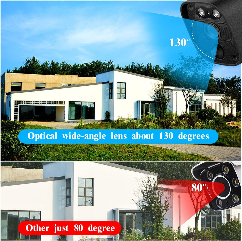 4K 8.0 Megapixel 130° Ultra Wide-Angle 2-Way Audio PoE Outdoor Security Camera C3490