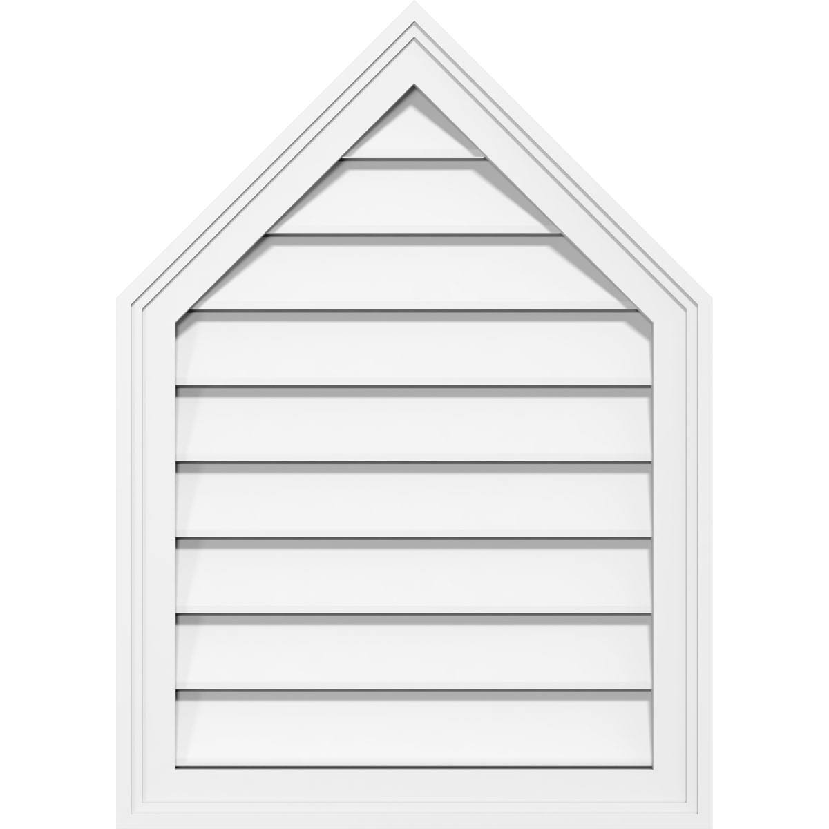 Peaked Top Surface Mount PVC Gable Vent J200217