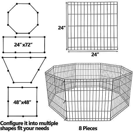 8 Panel Exercise Pet Pen R490839