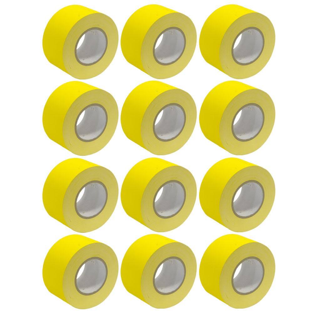 12 Pack of 3 inch Yellow Gaffer Tape A429099