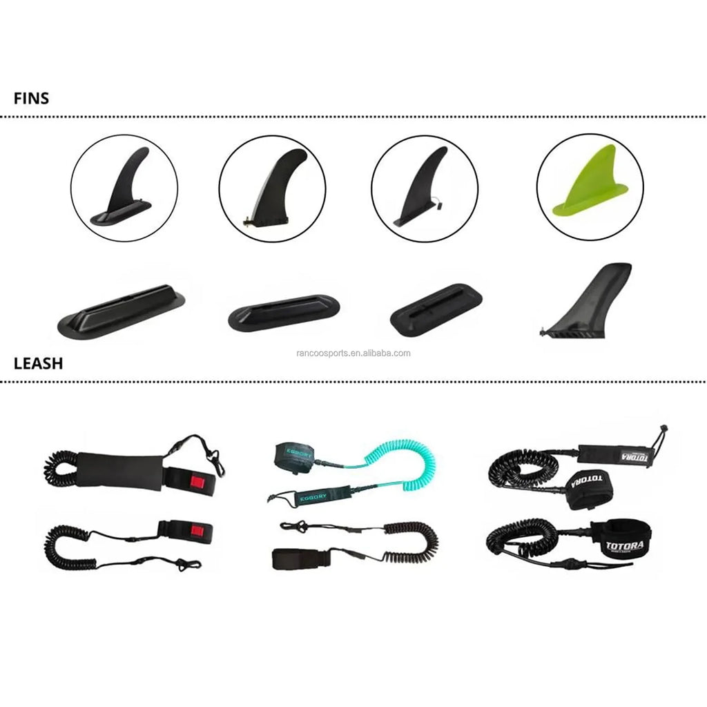 Inflatable Stand Up Paddle Board with 3 Fin, Pump, Safety Leash, Backpack and Paddle Q782369