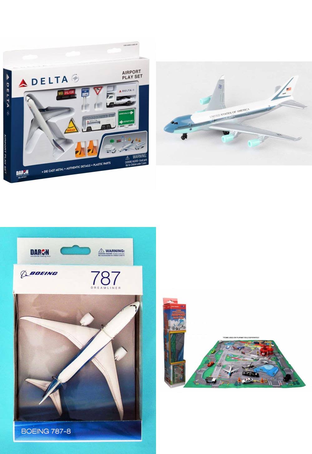 Airport Playmat with Three Diecast Model Planes F492