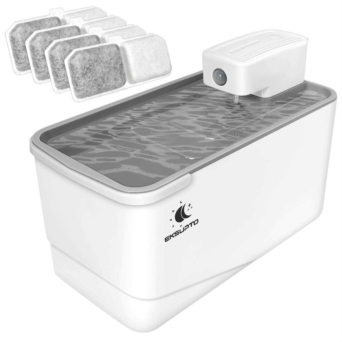 Cordless Cat Water Fountain 2.5L with 2 Modes Y682