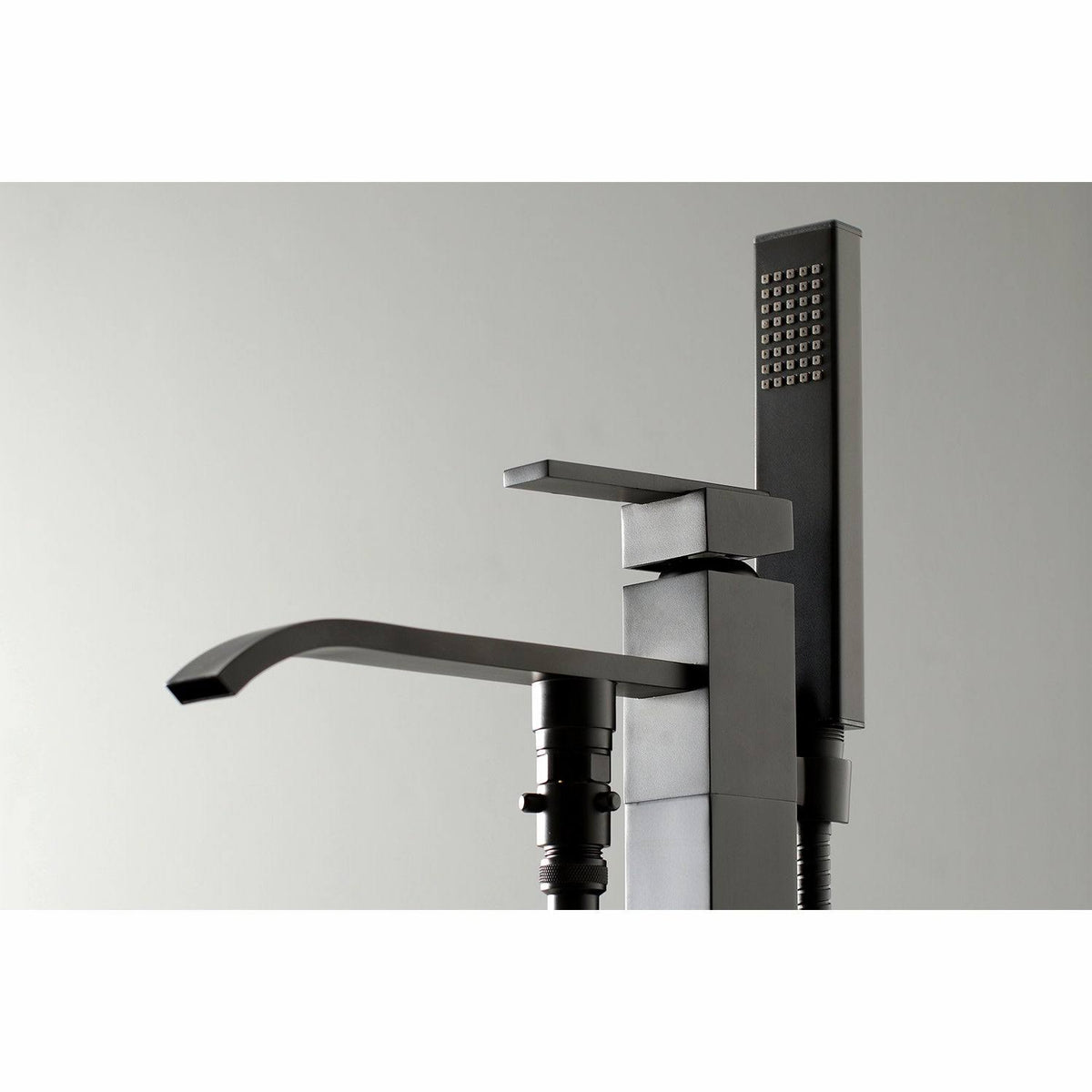 Brushed Brass Freestanding Tub Faucet with Hand Shower P25852