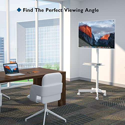 23-60 Inch Rolling TV Cart with Locking Wheels C787237