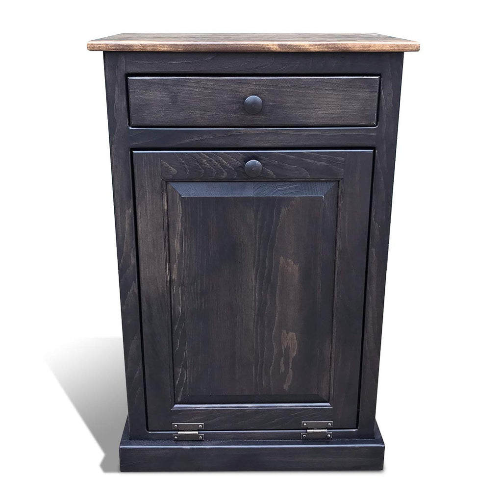 Wooden Pull Out Trash Can Cabinet L386651