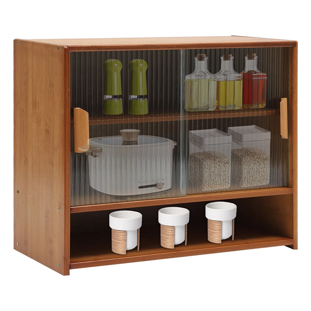 Small Kitchen Cabinet Sideboard with Sliding Door I1710