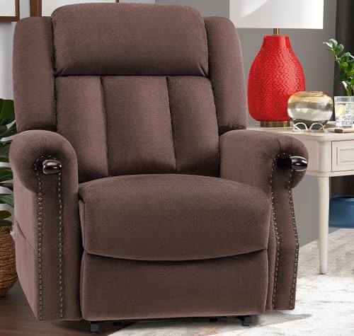 Grey Power Lift Recliner with Massage and Heat I780