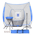 7x7 Practice Net with Carrying Bag Baseball Softball Bundle T134881
