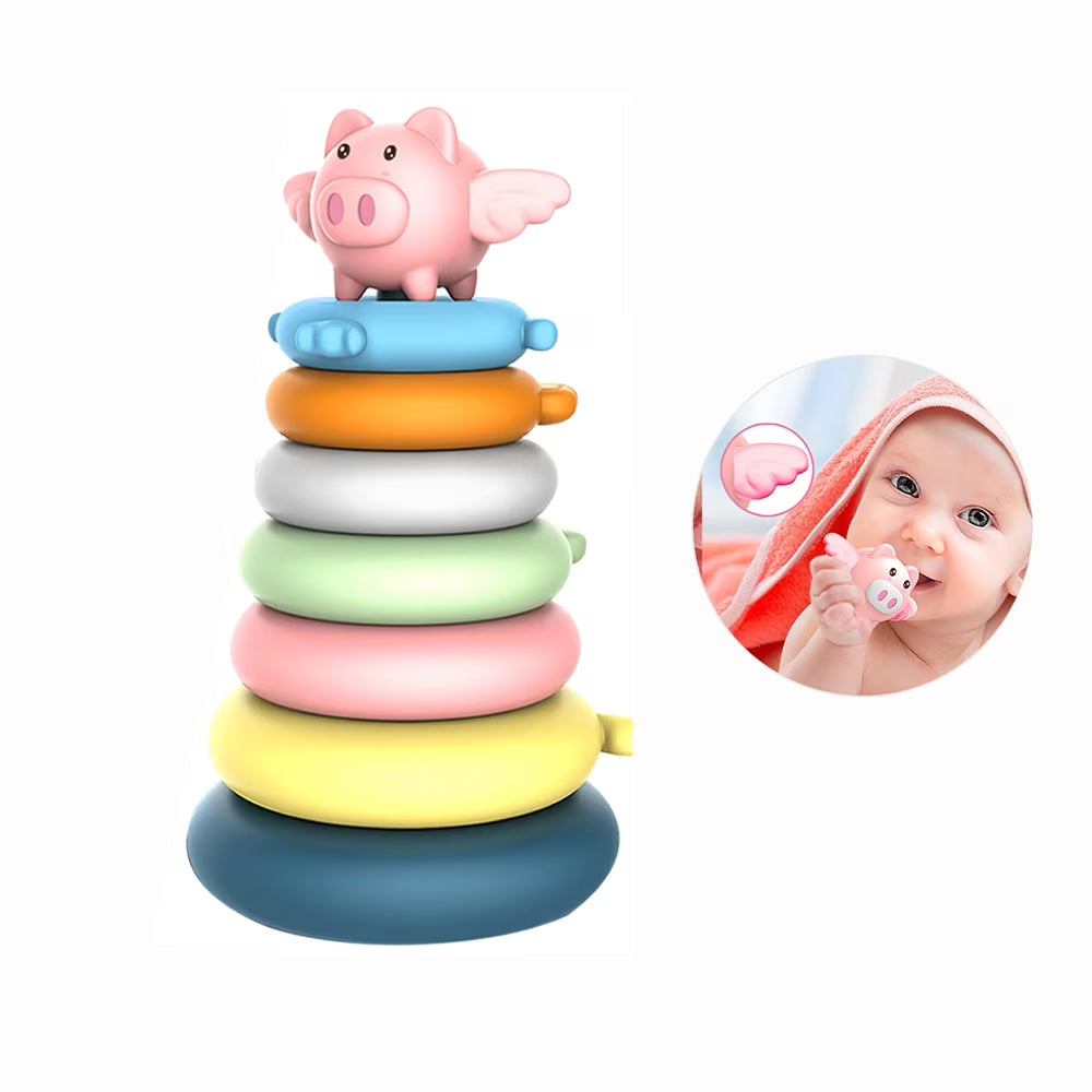 7 Pcs Soft Stacking Rings Toy P4252
