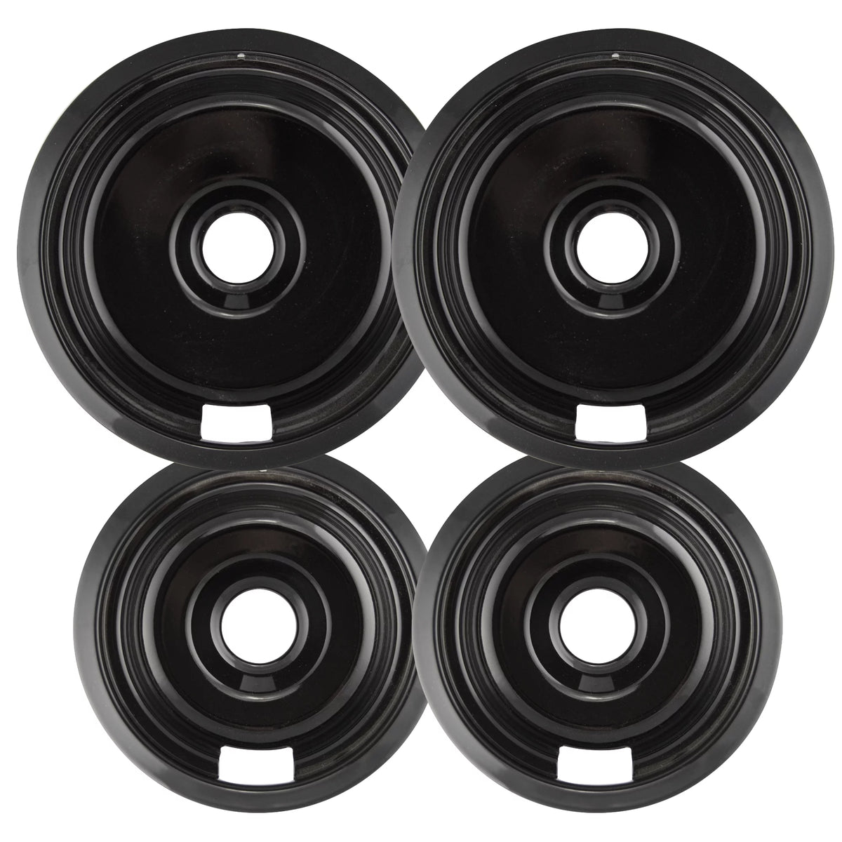 Black Porcelain 4 Piece Drip Bowl V378