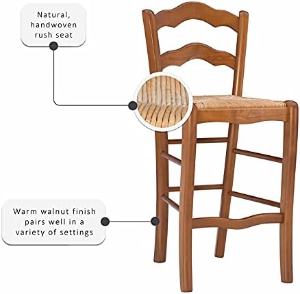 Set of Two Wood Counter Stools G8885
