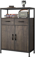 Industrial Storage Cabinet with Fabric Drawers and Shelves A787