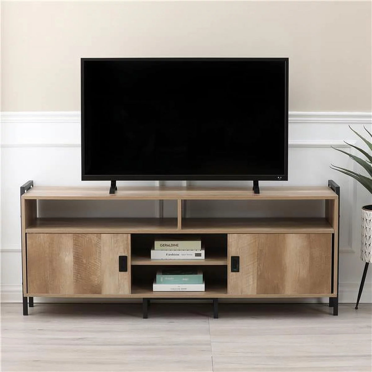 Light Oak Finish TV Stand B55388