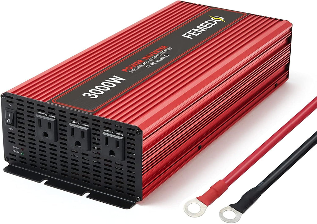 3000W Modified Sine Wave Power Inverter with 3 AC Outlets G1773
