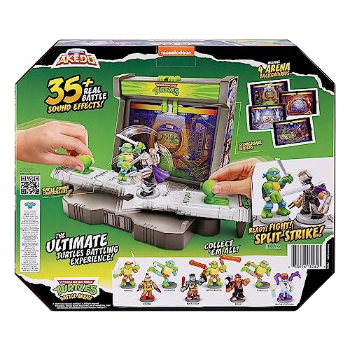 Teenage Mutant Ninja Turtles Battle Arena with 35+ Battle Sound Effects and 2 Exclusive Battling Mini Warriors Q1709