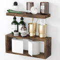 Rustic Brown Floating Shelves D35982