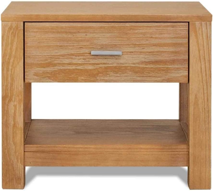 Solid Wood 1-Drawer Nightstand I61080