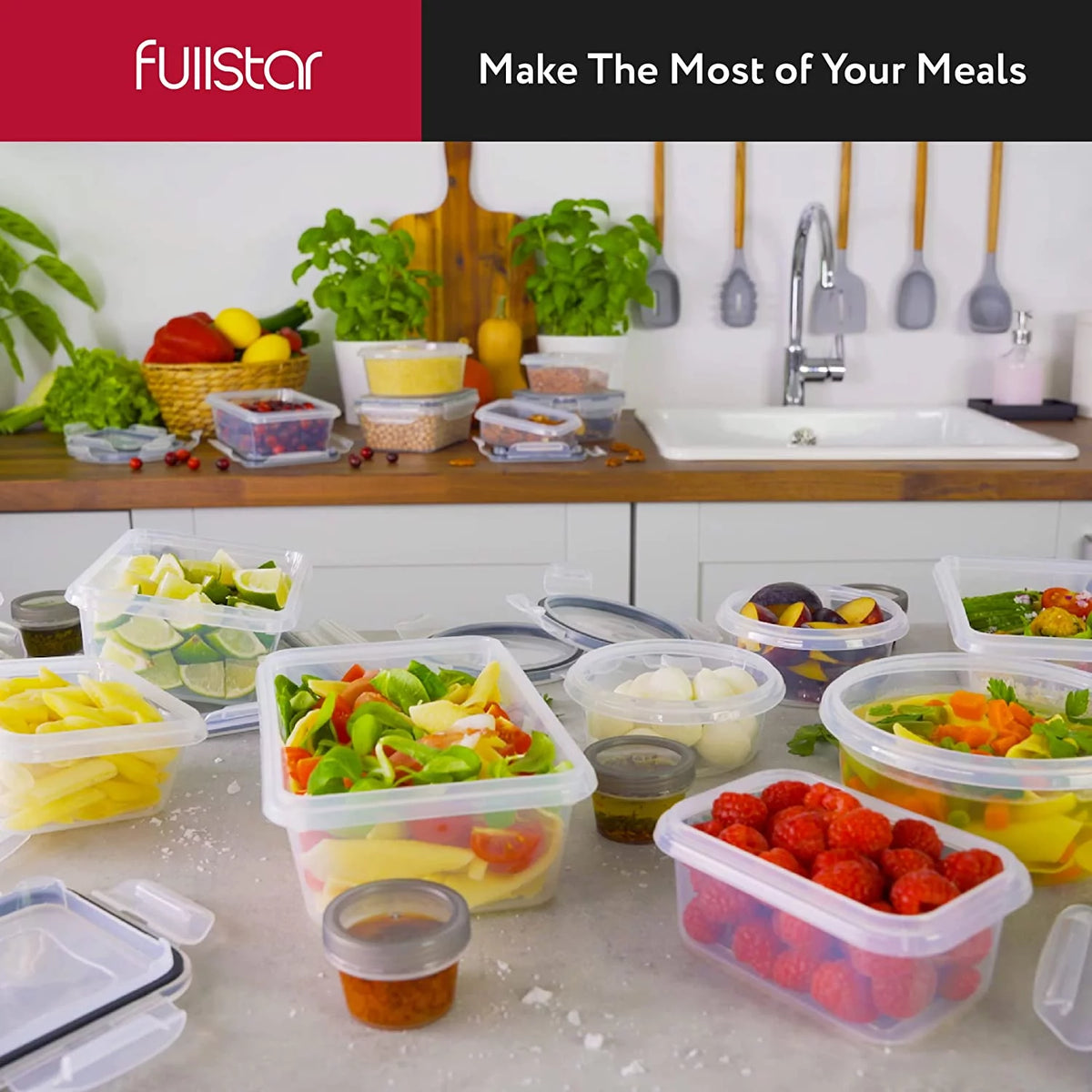 50 Pcs Airtight Food Storage Container Set with Lids Q59915