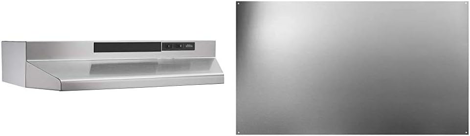 Black 30-Inch Two-Speed Convertible Range Hood Insert with Light Y9074