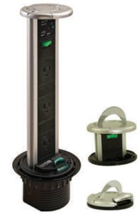 Vertical Pull Out PowerDock with Three Outlets O486820