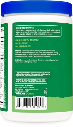 Organic Super Greens Powder 30 Servings I3924