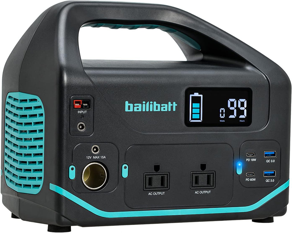 500W Portable Power Station 555Wh Solar Generator with 2AC Outlets F88143