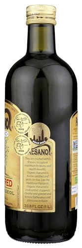 Organic Unfiltered Extra Virgin Olive Oil 33.8 Fl Oz Glass D1357