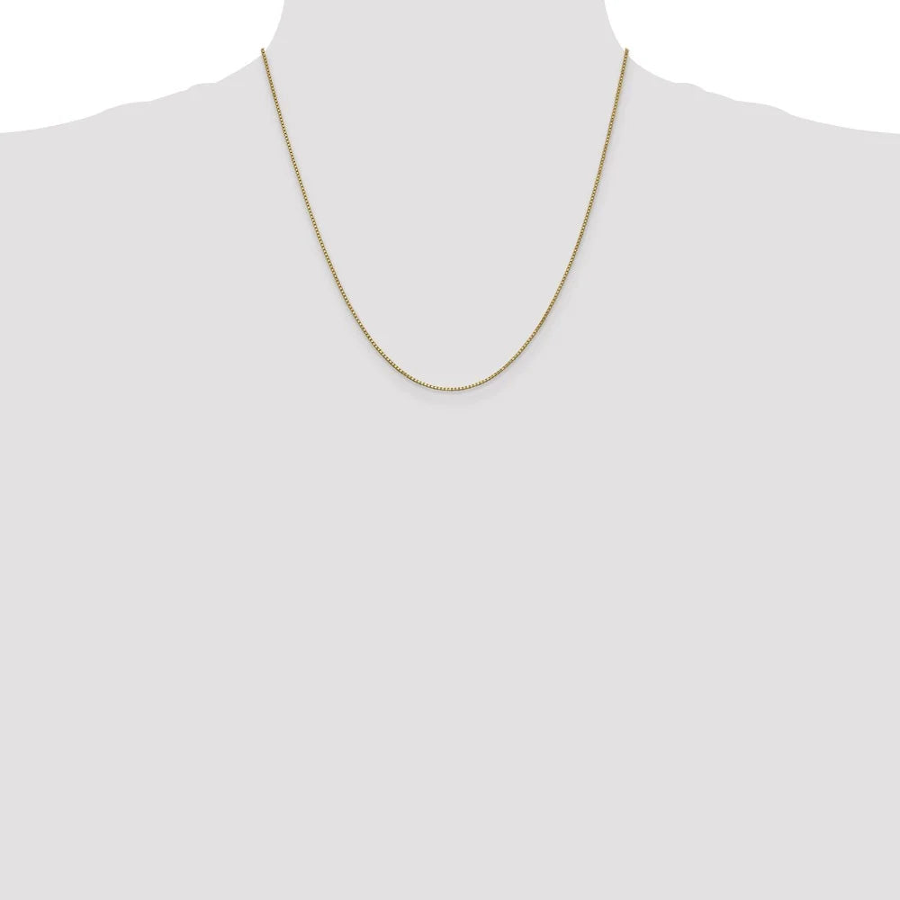 14kt Yellow Gold 1mm Box Chain 20 inch Lobster Clasp A137402