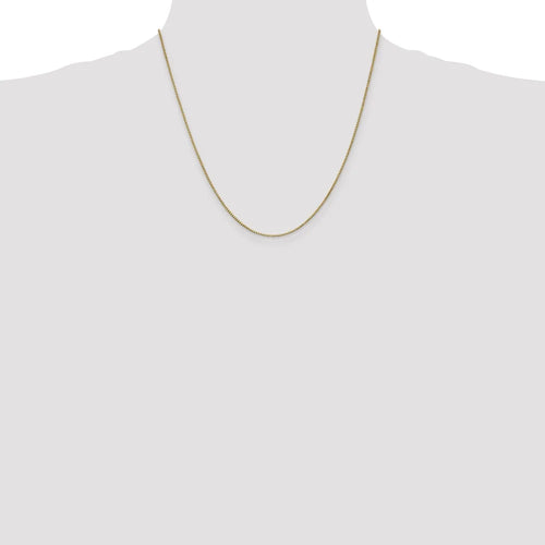 14kt Yellow Gold 1mm Box Chain 20 inch Lobster Clasp A137402