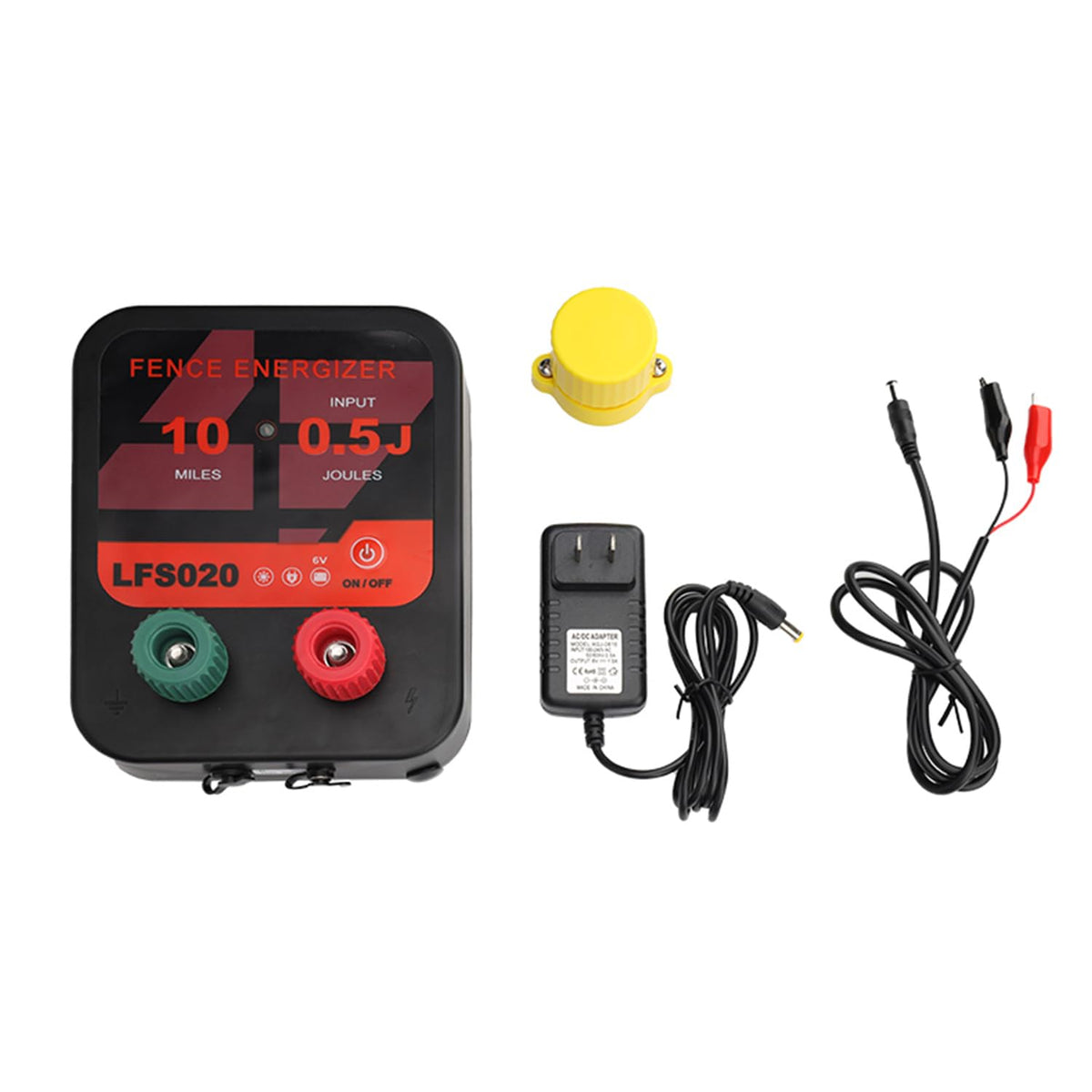 12V 0.3J 10 Miles Waterproof Electric Fence Charger Q462416