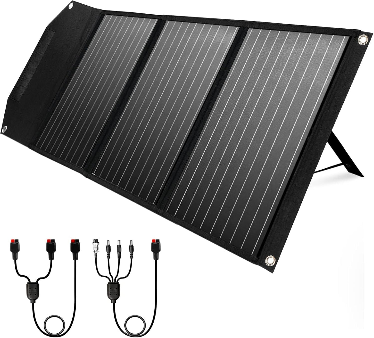 60w Portable Foldable Solar Panel with Kickstand USB-C QC 3.0 H285