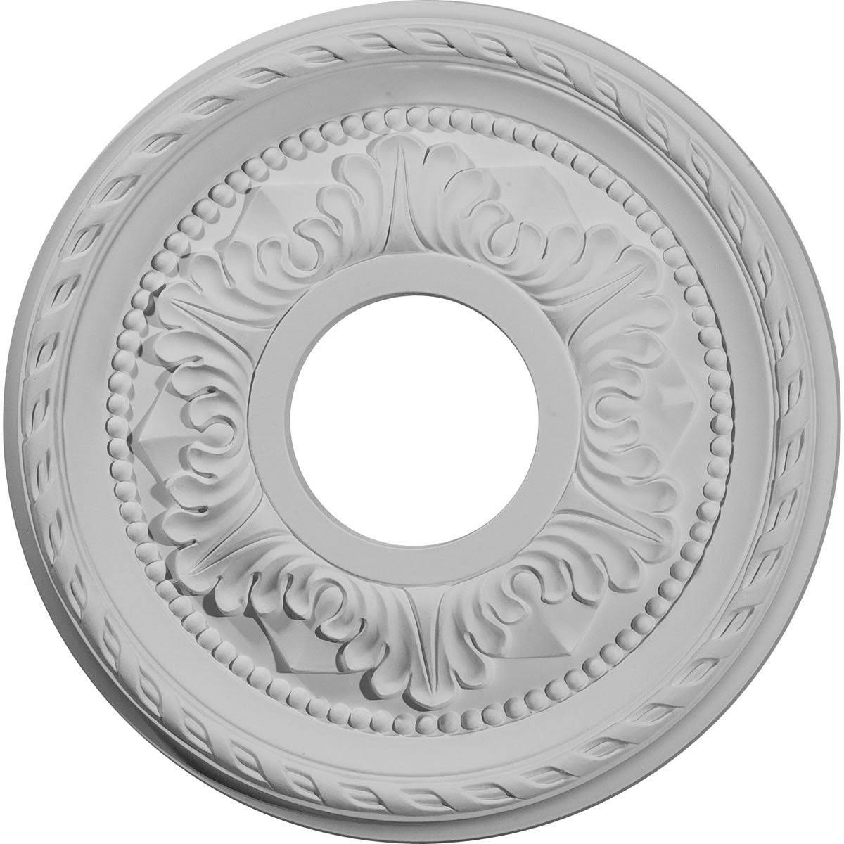 Hand-Painted Bronze Blue Patina Ceiling Medallion C8769