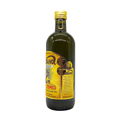 Organic Unfiltered Extra Virgin Olive Oil 33.8 Fl Oz Glass D1357