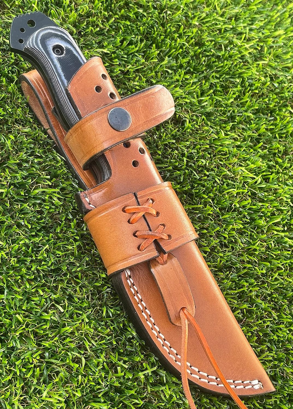 1095 Carbon Steel Bushcraft Knife with Sheath A878