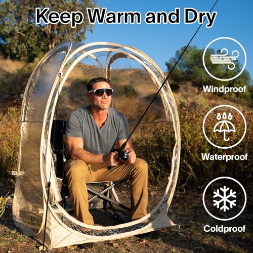 Clear Outdoor Bubble Tent 1-6 Person Pop Up Shelter B40404