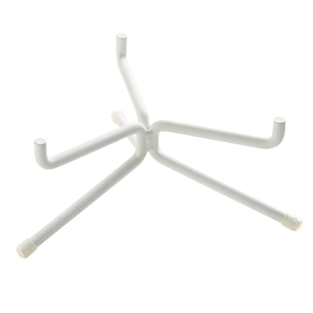 White Steel Plate Stand I4885