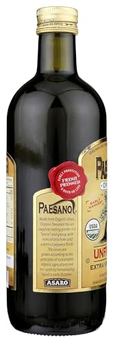 Organic Unfiltered Extra Virgin Olive Oil 33.8 Fl Oz Glass D1357