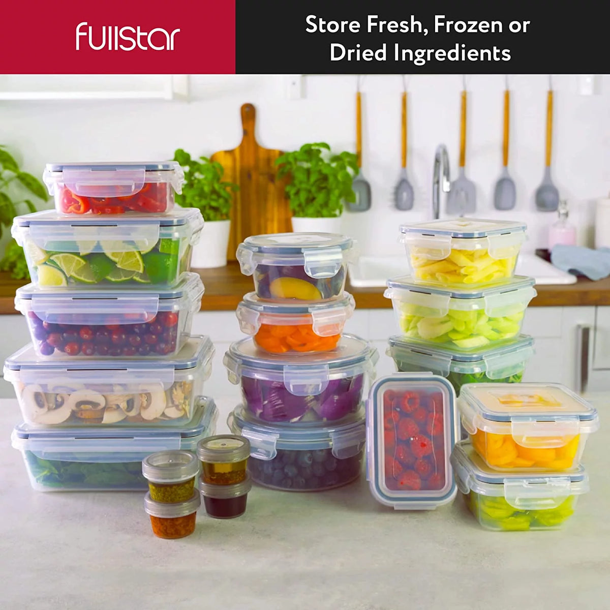 50 Pcs Airtight Food Storage Container Set with Lids Q59915